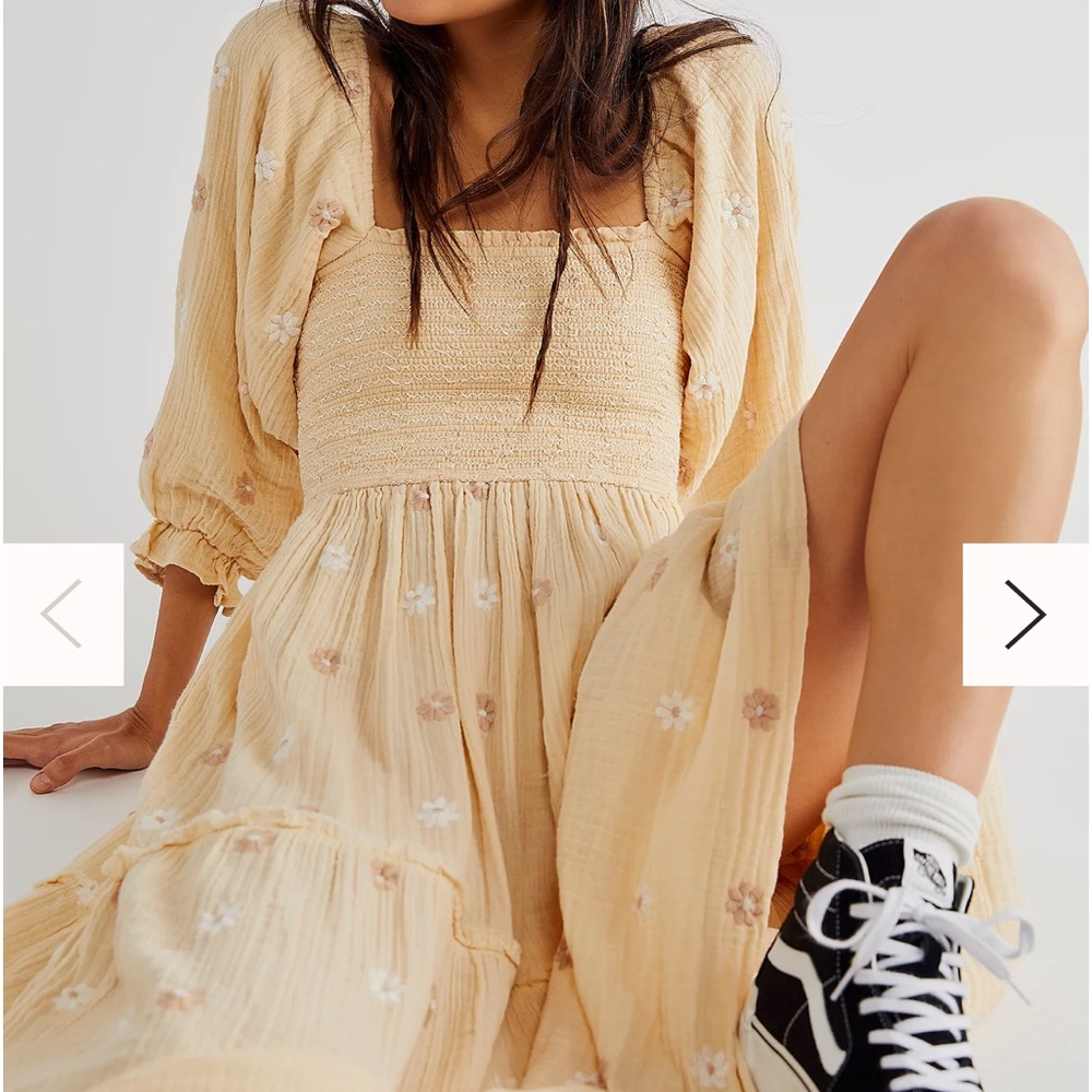 Free People Dahlia Embroidered Maxi Dress